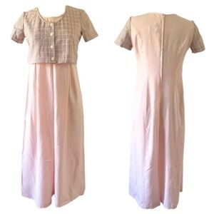 VINTAGE Checkered Culottes Jumpsuit